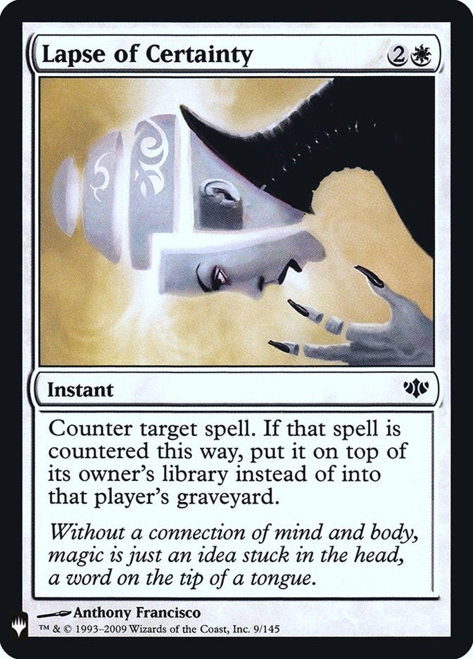 Image for Lapse of Certainty (The List Reprints) (9) - Magic: The Gathering