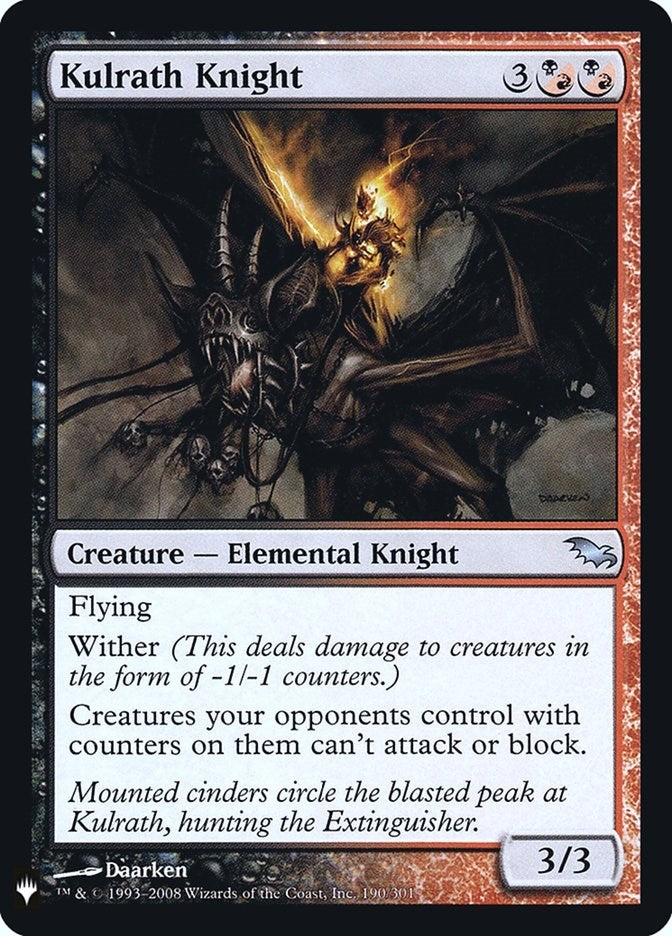 Image for Kulrath Knight (The List Reprints) (190) - Magic: The Gathering