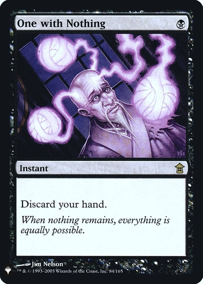 Image for One with Nothing (The List Reprints) (84) - Magic: The Gathering