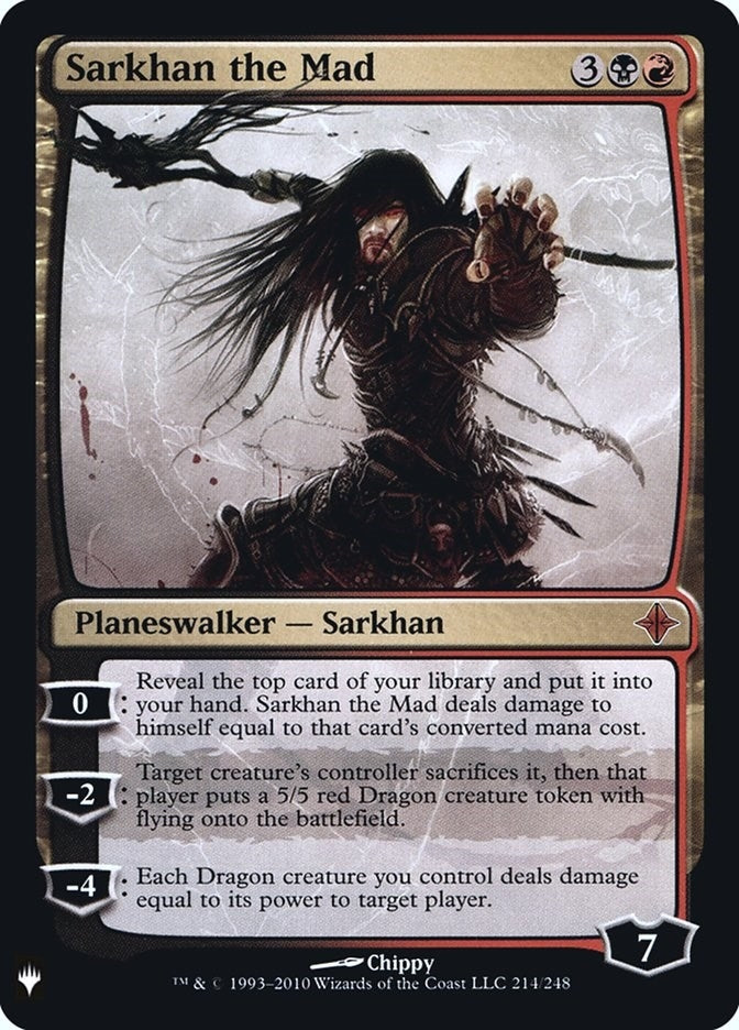 Image for Sarkhan the Mad (The List Reprints) (214) - Magic: The Gathering