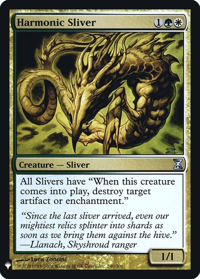 Image for Harmonic Sliver (The List Reprints) (240) - Magic: The Gathering