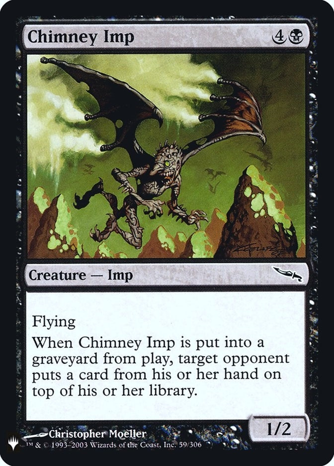 Image for Chimney Imp (The List Reprints) (59) - Magic: The Gathering