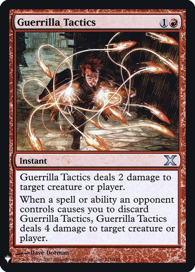 Image for Guerrilla Tactics (The List Reprints) (211) - Magic: The Gathering