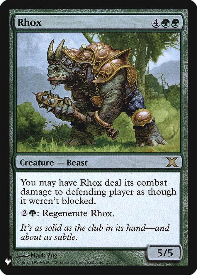 Image for Rhox (The List Reprints) (291) - Magic: The Gathering