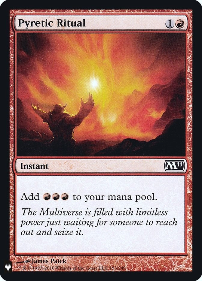 Image for Pyretic Ritual (The List Reprints) (153) - Magic: The Gathering