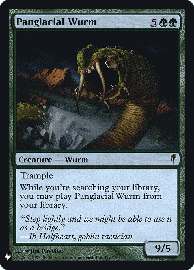 Image for Panglacial Wurm (The List Reprints) (116) - Magic: The Gathering