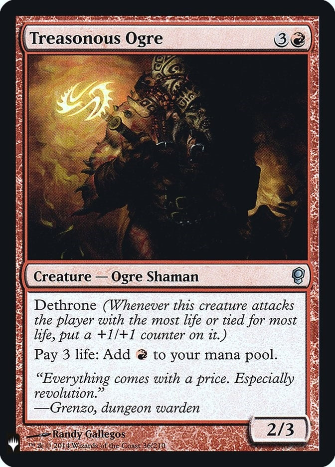 Image for Treasonous Ogre (The List Reprints) (36) - Magic: The Gathering