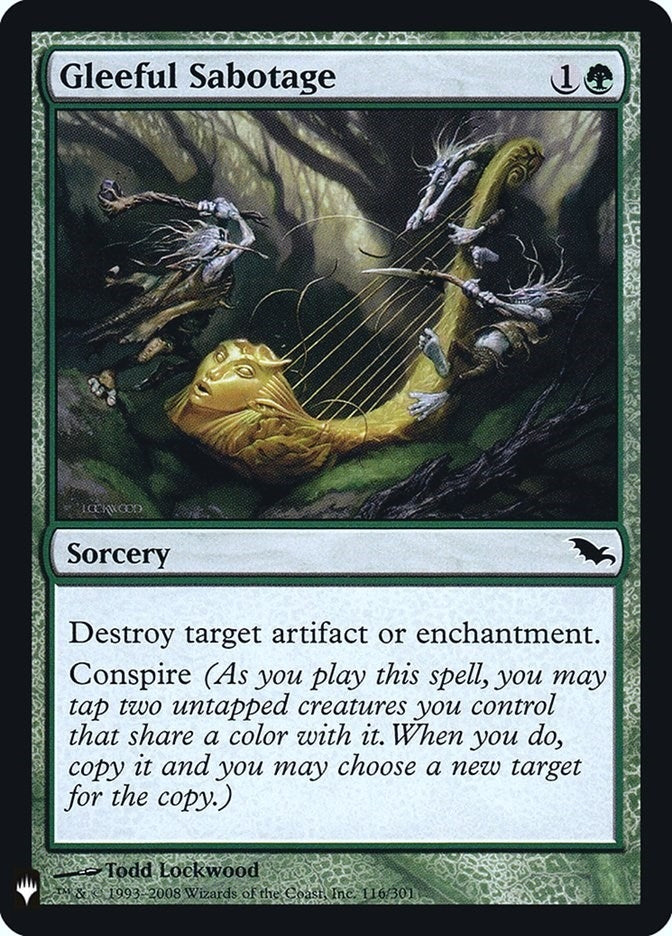 Image for Gleeful Sabotage (The List Reprints) (116) - Magic: The Gathering