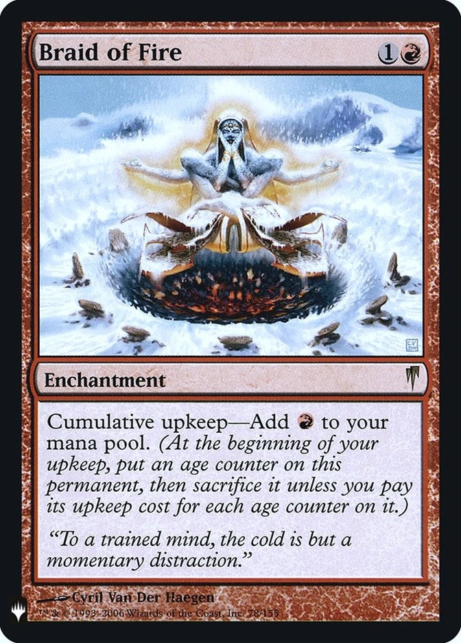 Image for Braid of Fire (The List Reprints) (78) - Magic: The Gathering