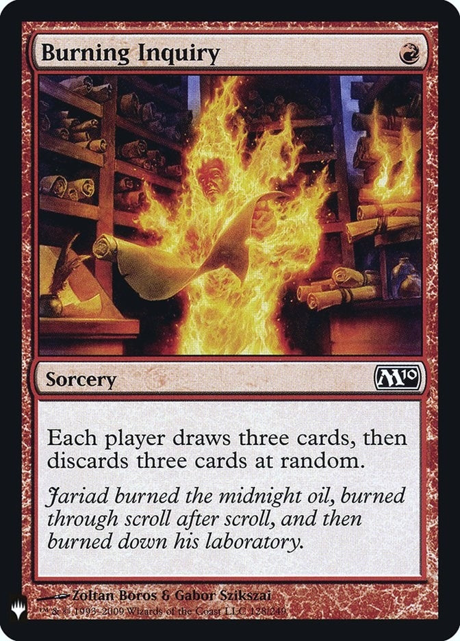 Image for Burning Inquiry (The List Reprints) (128) - Magic: The Gathering