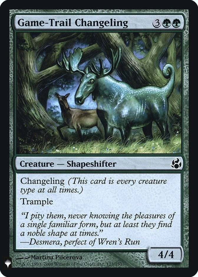 Image for Game-Trail Changeling (The List Reprints) (123) - Magic: The Gathering