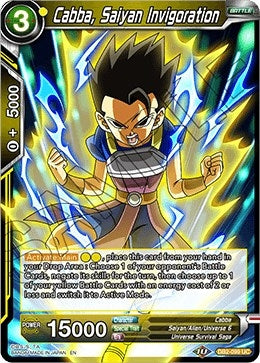 Image for Cabba, Saiyan Invigoration (Draft Box 05 - Divine Multiverse) (DB2-099) - Dragon Ball Super: Masters