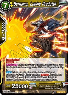 Image for Bergamo, Lupine Predator (Draft Box 05 - Divine Multiverse) (DB2-109) - Dragon Ball Super: Masters