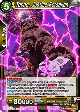 Image for Toppo, Justice Forsaken (Draft Box 05 - Divine Multiverse) (DB2-124) - Dragon Ball Super: Masters