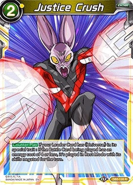 Image for Justice Crush (Draft Box 05 - Divine Multiverse) (DB2-128) - Dragon Ball Super: Masters