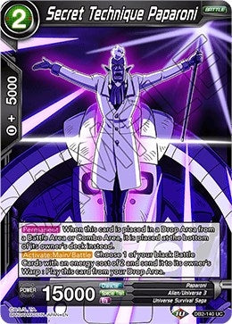 Image for Secret Technique Paparoni (Draft Box 05 - Divine Multiverse) (DB2-140) - Dragon Ball Super: Masters