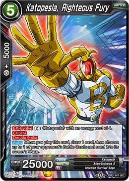 Image for Katopesla, Righteous Fury (Draft Box 05 - Divine Multiverse) (DB2-147) - Dragon Ball Super: Masters
