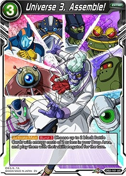 Image for Universe 3, Assemble! (Draft Box 05 - Divine Multiverse) (DB2-161) - Dragon Ball Super: Masters
