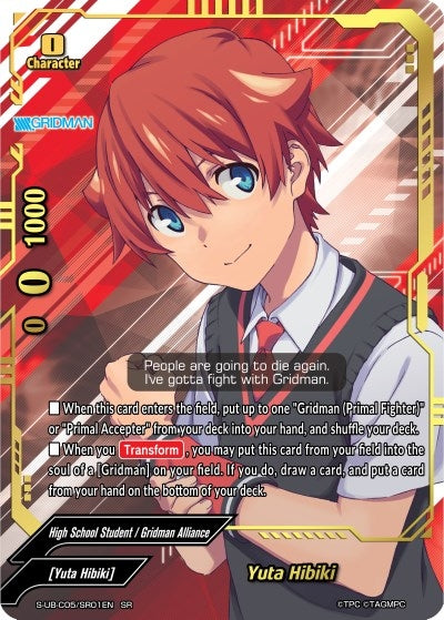 Image for Yuta Hibiki (SR) (SSSS.GRIDMAN) (S-UB-C05/SR01EN) - Future Card BuddyFight