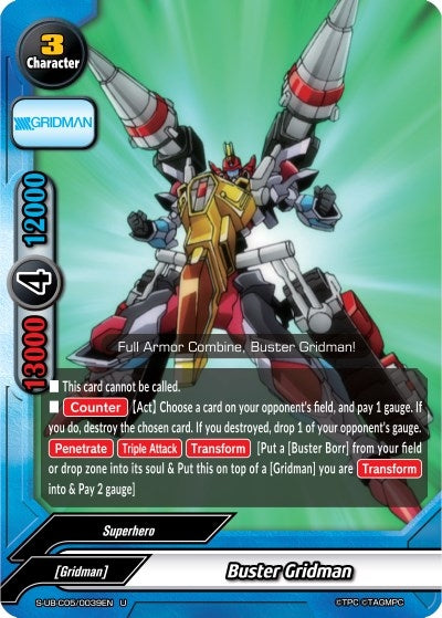 Image for Buster Gridman (SSSS.GRIDMAN) (S-UB-C05/0039EN) - Future Card BuddyFight