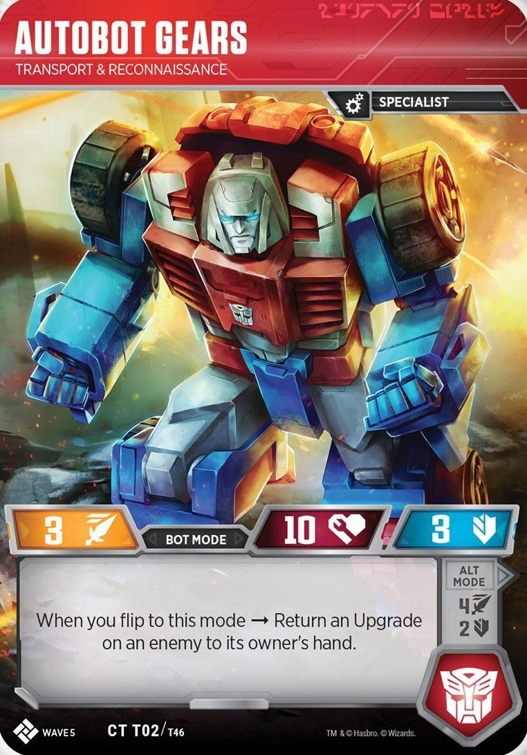 Image for Autobot Gears - Transport & Reconnaissance (Titan Masters Attack) (T02) - Transformers TCG