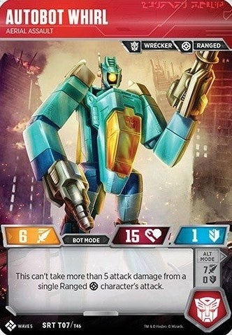 Image for Autobot Whirl - Aerial Assault (Titan Masters Attack) (T07) - Transformers TCG
