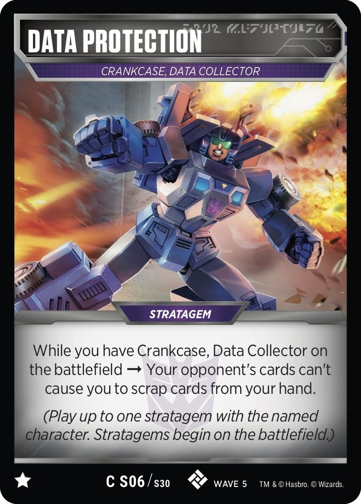 Image for Data Protection (Titan Masters Attack) (S06) - Transformers TCG