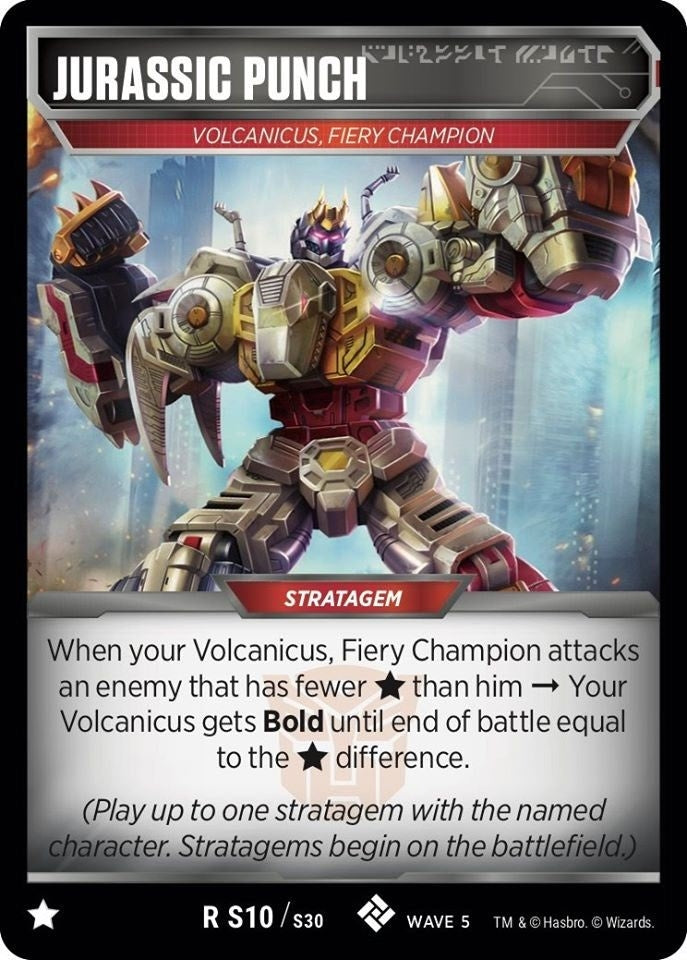 Image for Jurassic Punch (Titan Masters Attack) (S10) - Transformers TCG