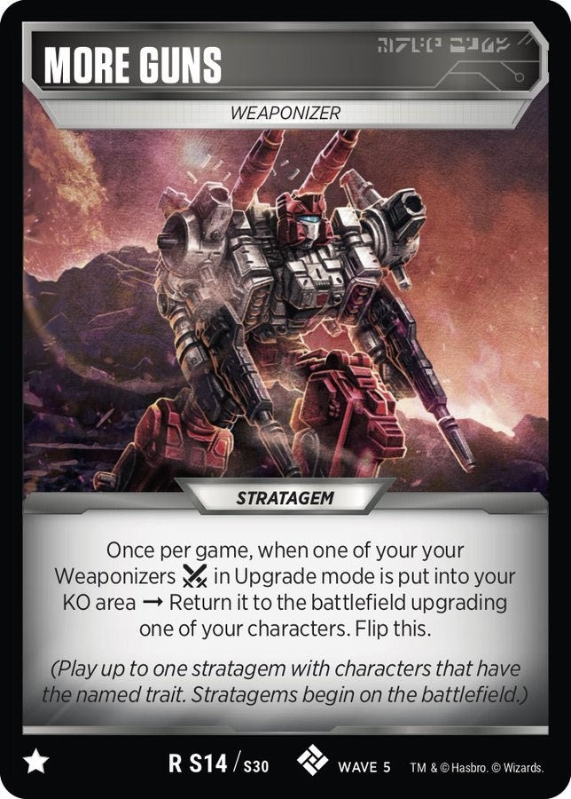 Image for More Guns (Titan Masters Attack) (S14) - Transformers TCG