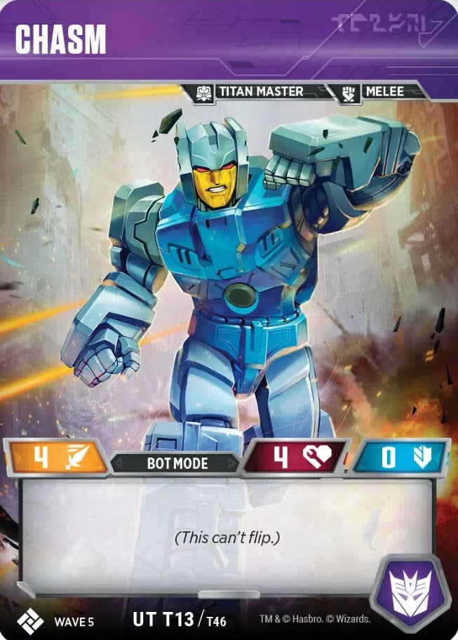Image for Chasm (Titan Masters Attack) (T13) - Transformers TCG