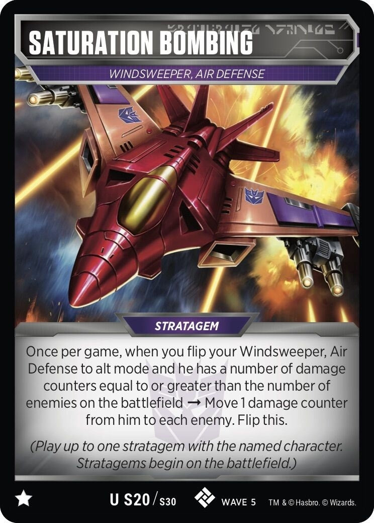 Image for Saturation Bombing (Titan Masters Attack) (S20) - Transformers TCG