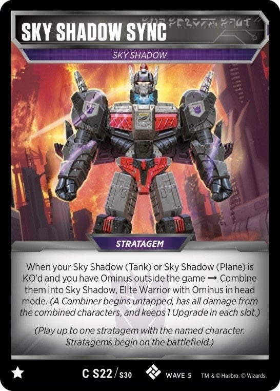 Image for Sky Shadow Sync (Titan Masters Attack) (S22) - Transformers TCG