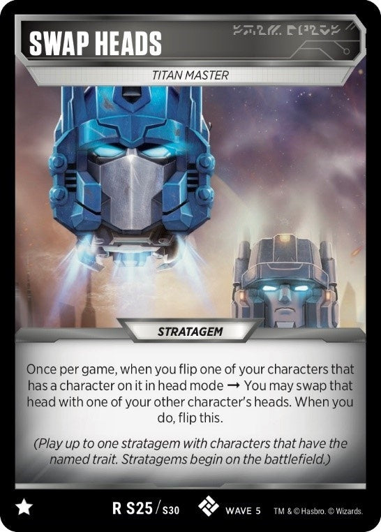 Image for Swap Heads (Titan Masters Attack) (S25) - Transformers TCG