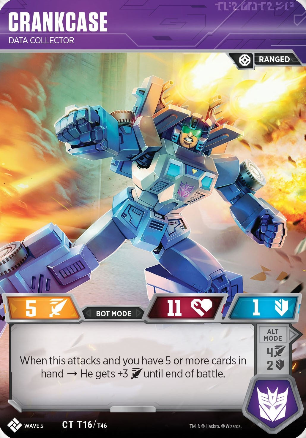 Image for Crankcase - Data Collector (Titan Masters Attack) (T16) - Transformers TCG