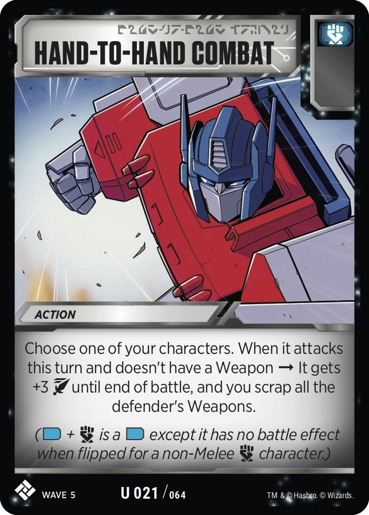 Image for Hand-to-Hand Combat (Titan Masters Attack) (21) - Transformers TCG