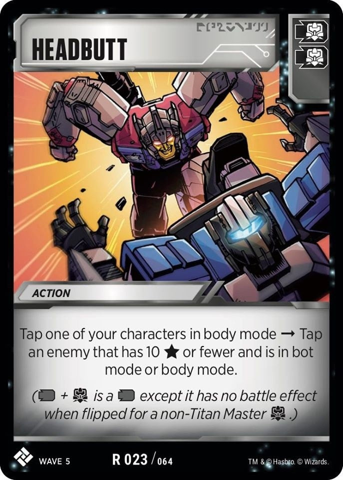 Image for Headbutt (Titan Masters Attack) (23) - Transformers TCG