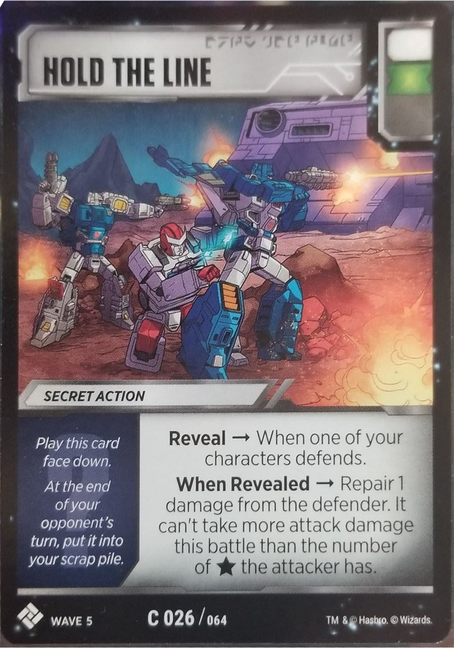 Image for Hold the Line (Titan Masters Attack) (26) - Transformers TCG
