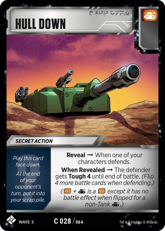 Image for Hull Down (Titan Masters Attack) (28) - Transformers TCG