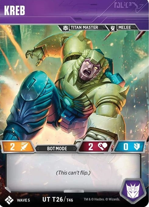 Image for Kreb (Titan Masters Attack) (T26) - Transformers TCG