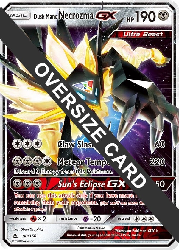 Image for Dusk Mane Necrozma GX (Jumbo Cards) (090/156) - Pokemon