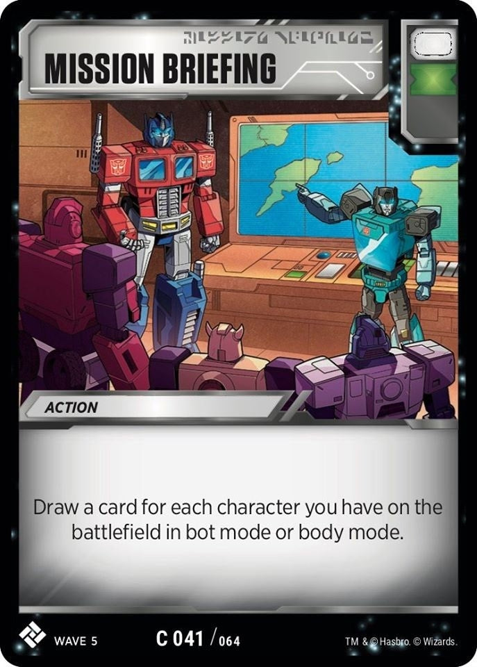 Image for Mission Briefing (Titan Masters Attack) (41) - Transformers TCG