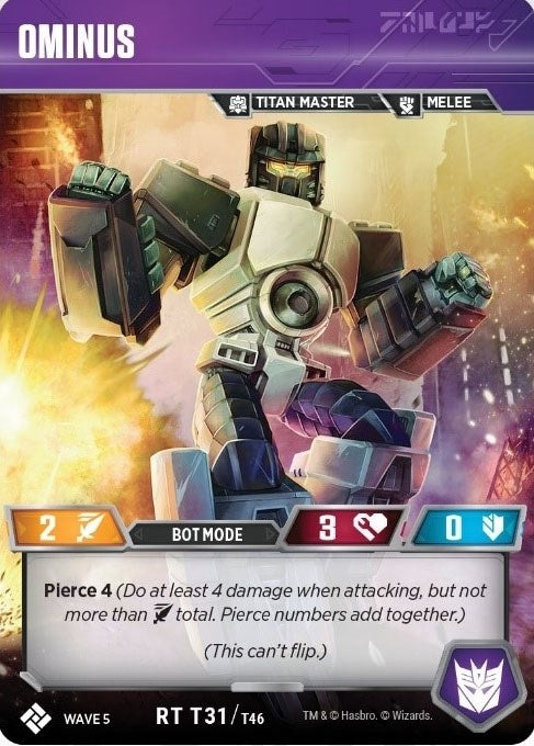 Image for Ominus (Titan Masters Attack) (T31) - Transformers TCG