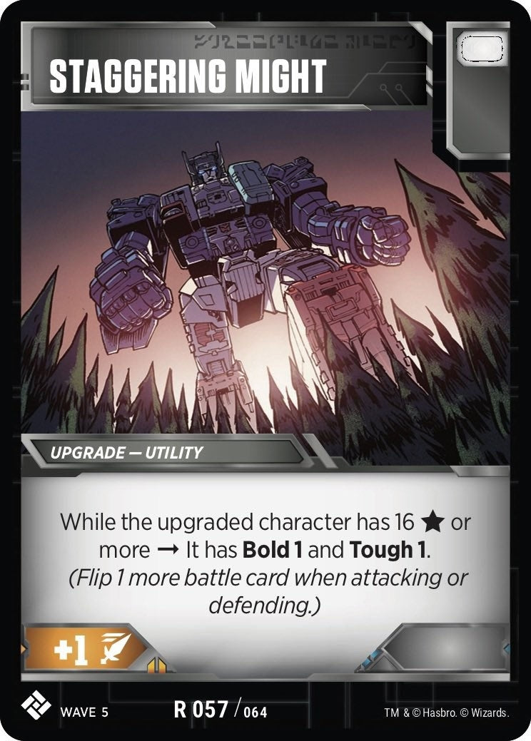Image for Staggering Might (Titan Masters Attack) (57) - Transformers TCG