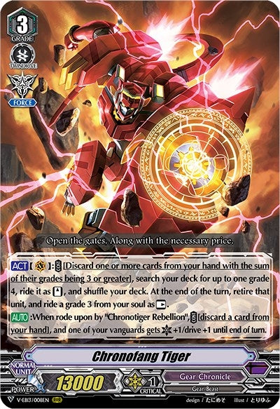 Image for Chronofang Tiger (V-EB13: The Astral Force) (V-EB13/008EN) - Cardfight Vanguard