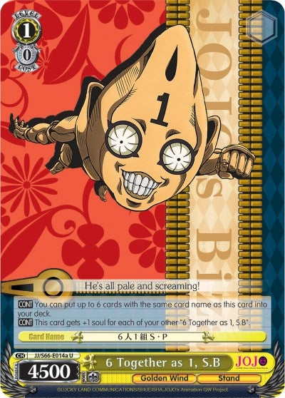 Image for 6 Together as 1, S.B (A) (JoJo's Bizarre Adventure: Golden Wind) (JJ/S66-E014a U) - Weiss Schwarz
