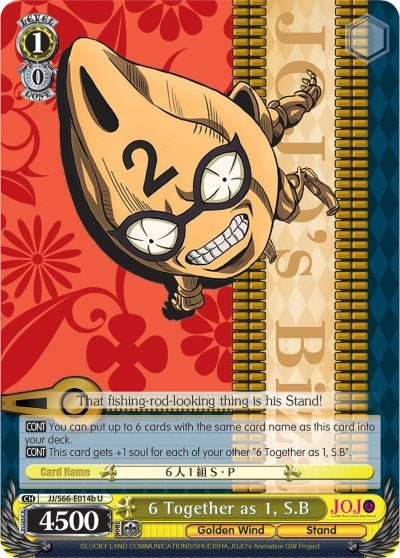 Image for 6 Together as 1, S.B (B) (JoJo's Bizarre Adventure: Golden Wind) (JJ/S66-E014b U) - Weiss Schwarz