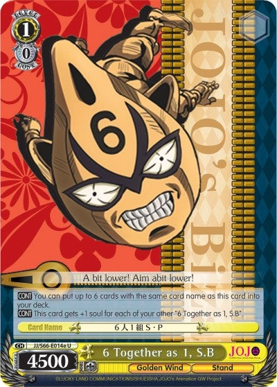 Image for 6 Together as 1, S.B (E) (JoJo's Bizarre Adventure: Golden Wind) (JJ/S66-E014e U) - Weiss Schwarz