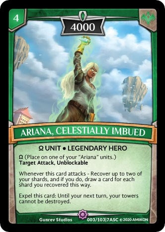 Image for Ariana, Celestially Imbued (Ascension) (ASC-003) - Argent Saga TCG