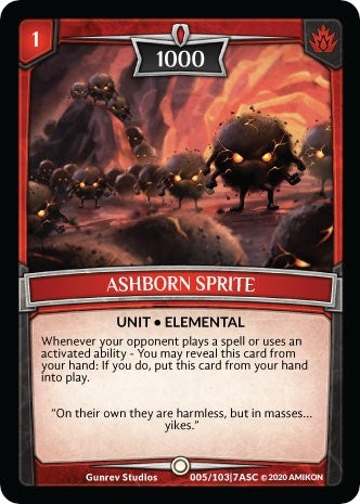 Image for Ashborn Sprite (Ascension) (ASC-005) - Argent Saga TCG
