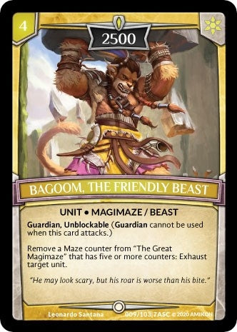 Image for Bagoom, the Friendly Beast (Ascension) (ASC-009) - Argent Saga TCG